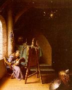 Gerrit Dou Man Writing in an Artist's Studio Germany oil painting reproduction
